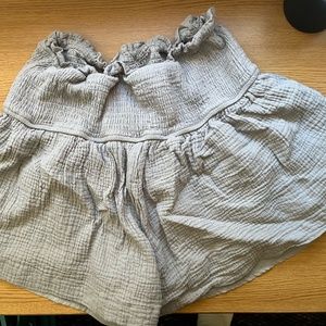 gauze like stretch shorts